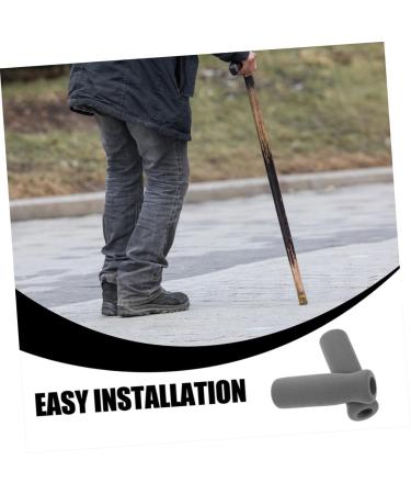 SEWOART 2 Pieces Crutch Handle Cover Grip Cover Rod Pad Replacement Cane Grip Parts Crutch Wheel Grip Thick Walker 11.00X3.50X3.50CM - Buy Online on GoSupps.com