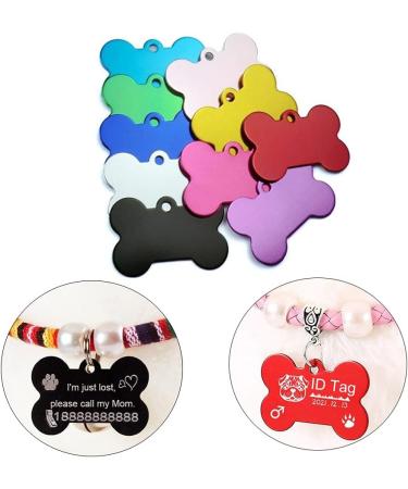 Personalized Dzsomt Dog Stark - 20 Aluminum Dog Bones for Small & Medium Dogs & Cats | Custom Pet Tags - Buy Online on GoSupps.com
