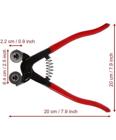 TANCUDER Glass & Ceramic Tile Nippers Mosaic Tile Cutter with Pro-Grip Handle and Carbide Wheels Blades Cutting Plier DIY Tool - Buy Online on GoSupps.com