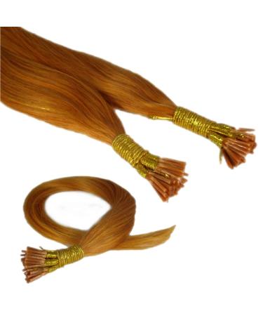 Shop Colorful Remy Real Hair Extensions - 50x 0.5g Orange High-Tip Strands | Remyhaar.eu - Buy Online on GoSupps.com