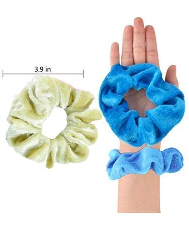 Velvet Hair Ties - 20 Pack Elastic Hair Bands Scrunchies for Women Girls & Children - Colorful Hair Accessories - Buy Online on GoSupps.com