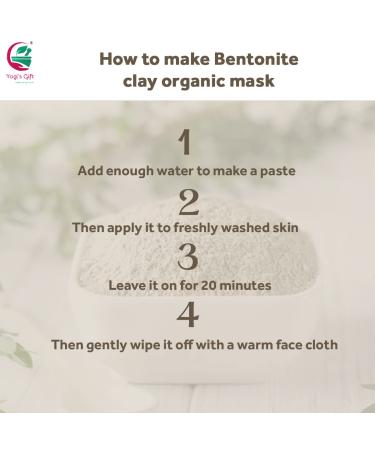 Bentonite Clay Powder 16 oz | 100% Pure Natural Clay for Face Masks & Soap Making | Yogis Gift - International Shipping Available - Buy Online on GoSupps.com