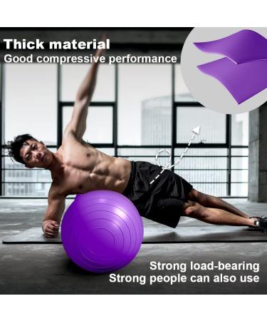 STOROMO Peanut Ball 23x12 inch Purple - Exercise & Pregnancy Yoga Ball for Core Strength Training - Includes Pump - Buy Online on GoSupps.com