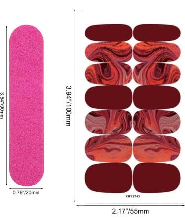 12 Sheets Glitter Gradient Nail Polish Sticker Strips Marble Nail Decal Strips Self Adhesive Gel Nail Wraps Supplies Strips with Nail File Nail Art Sticker for Women Girls DIY Nail Art - Buy Online on GoSupps.com