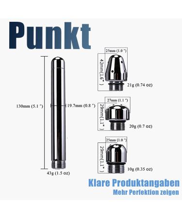 Premium Shower Enema Set for Intimate Cleansing - 3 Metal Nozzles for Men & Women | Ideal for Anal & Colon Cleaning - Buy Online on GoSupps.com
