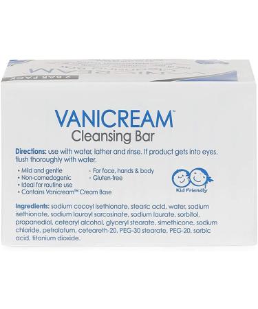 Vanicream Cleansing Bar 3.90 oz for Sensitive Skin - Pack of 11 - Buy Online on GoSupps.com