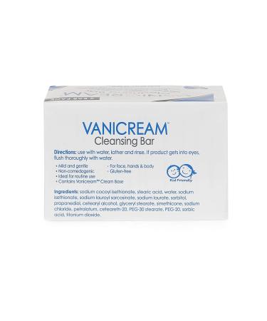 Vanicream Cleansing Bar 3.9 Oz (110 G) Pack of 2 - Gentle Cleansing Bar by Vanicream Fresh - Buy Online on GoSupps.com