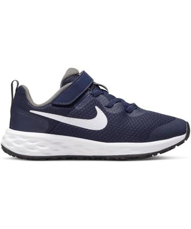 Nike Girls' Revolution 5 Fable Sneakers - Midnight Navy White Flat Pewter | International Shipping Available - Buy Online on GoSupps.com