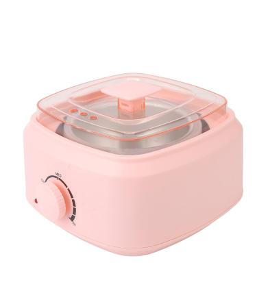 Sweet Pink Wax Warmer Set for Hair Removal - Mini Rose Electric Heater with Transparent Lid (EU Plug) | Ideal for Girls & Women - Buy Online on GoSupps.com