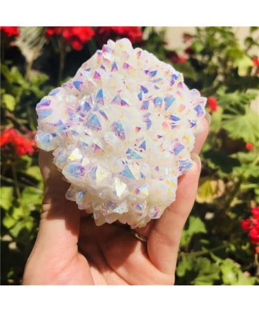 Natural Crystal Rough 150-180g White aQuartz Point Electroplated Cluster Can be Used for - Buy Online on GoSupps.com