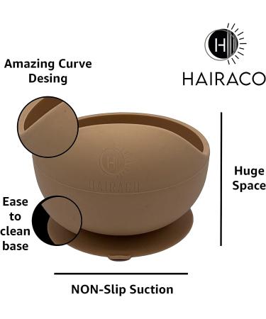 Hairaco Non-Slip Suction Hair Color Bowl - Custard Yellow - Buy Online on GoSupps.com