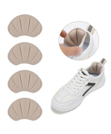 SUMEIKE 2 Pairs Shoe Inserts for Shoes Too Big Self-Adhesive Heel Grips Shoes Pads Back Insoles Anti Blister Shoe Liners Heel Protectors (Beige) - Buy Online on GoSupps.com