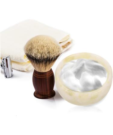 Premium Lalafina Natural Jade Shaving Set - Men's Razor Cup Brush & Bowl | Sensitive Skin Care Essentials - Buy Online on GoSupps.com