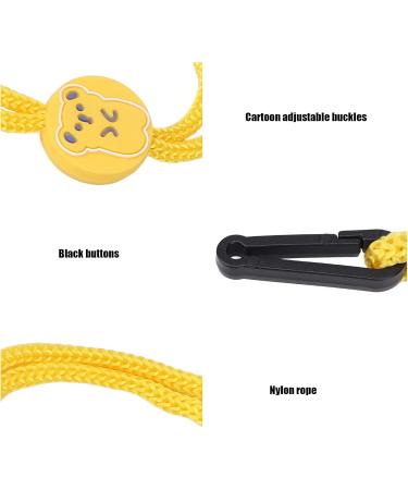 Ear Lanyard Mouth Muffle Holder Strap Prevents Sliding Losing Safe Hygienic Nylon for Home for Outdoors for Elderly for Adults for School for Children(yellow) - Buy Online on GoSupps.com