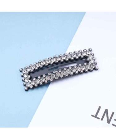 Cimenexe Bohemian Crystal Snap Hair Clips Rhinestone Snap Hairpin Crystal Hair Barrette Black Cz Hair Pins Clips Rhinestone Headwear Decorative Hair Accessories Jewelry for Women and Girls (Style2) - Buy Online on GoSupps.com