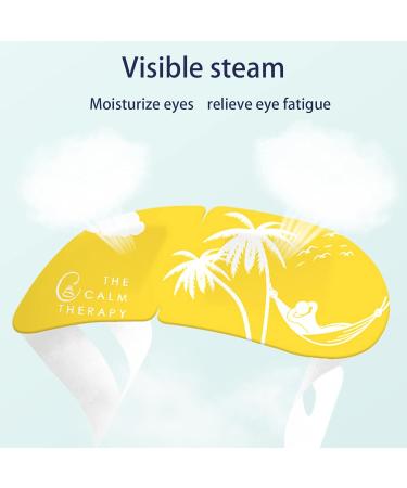 LEYE 16-Pack Chamomile Steam Eye Mask for Dry Eyes, Dark Circles, Puffiness - Migraine Relief & Stye Removal - Buy Online on GoSupps.com