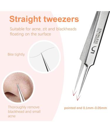 Usiveinborn Blackhead Remover Usiveinborn Tweezers Professional Facial Blackhead Remover Tweezers Usiveinborn Blackhead Tweezers Blackhead Remover Kit (F) - Buy Online on GoSupps.com