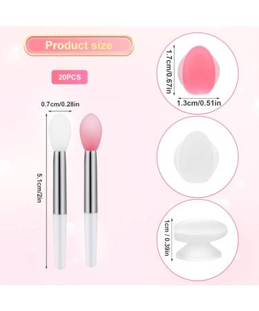 Silicone Lip Brush Cover 10pcs Bulk Set - Reusable Lip Applicator with Covers for Lipstick Makeup - Ideal for Lipsticks and Makeup Application - Buy Online on GoSupps.com