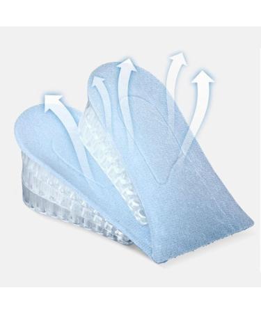 Silicone Height Increase Insoles - Invisible Non-Slip Heel Lifting Inserts for Men & Women (3.5cm 2 Pairs) - Shock Absorption & Comfort - Buy Online on GoSupps.com