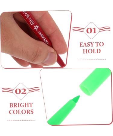 Healeved 10 Pcs Halloween Paint Pen Eyeliner Pen Women Makeup Tool Fluorescence Liner Eye Liner Plastic 12.00X0.80X0.80CMx2pcs Assorted Colorx2pcs - Buy Online on GoSupps.com