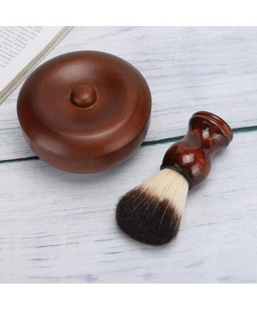 Badger Hair Shaving Brush & Soap Bowl Set - Premium Razor Foam Toolkit for Everyday Use - Buy Online on GoSupps.com