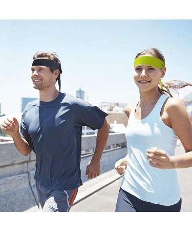 4-Pack Adjustable Sports Headbands for Men & Women | Ideal for Running Training Tennis & More - Buy Online on GoSupps.com