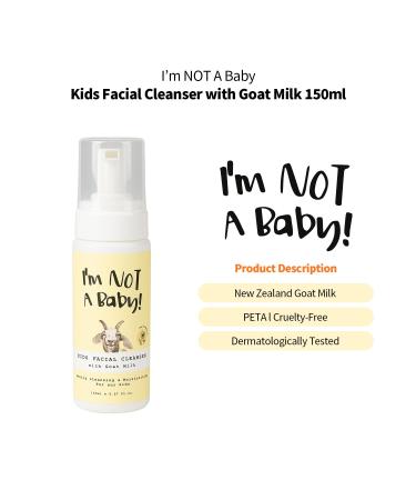 I m NOT A Baby! Kids Goat Milk Face Wash - Gentle Facial Cleanser for Sensitive Skin - Buy Online on GoSupps.com