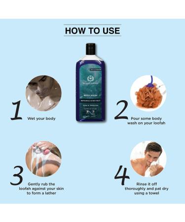 The Man Company Parliamented Shower Gel for Men - 200ml | Deep Moisture & Smooth Skin | Enriched with Green Tea Turmeric & Moringa | Toxin-Free Patchouli & Sea Salt - Buy Online on GoSupps.com