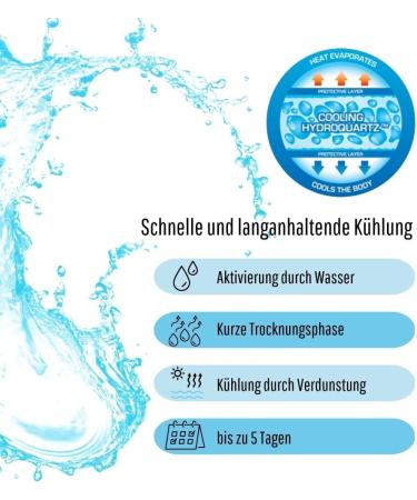 Aqua Coolkeeper Cooling Vest - Pacific Blue | Sizes S-4XL | Stay Cool Anywhere! - Buy Online on GoSupps.com