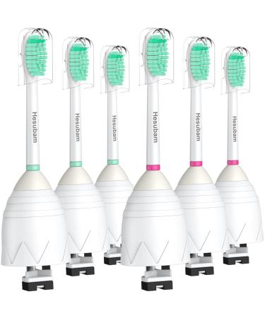 Hesubam Replacement Toothbrush Heads for Philips Sonicare E-Series Screw-On Electric Toothbrush Essence CleanCare Advance Elite Xtreme, and Refills for HX7022, HX7023, 6Pack - Buy Online on GoSupps.com