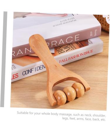 GLEAVI 1 Set Roller Massage - Wood Foot Sole Massager for Relaxation | 15x8CM | International Shipping Available - Buy Online on GoSupps.com