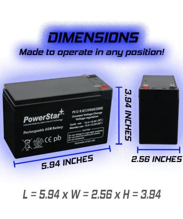 PowerStar Replacement Battery Set for APC BX1500G UPS - Compatible & Reliable Power Solution - International Shipping Available - Buy Online on GoSupps.com