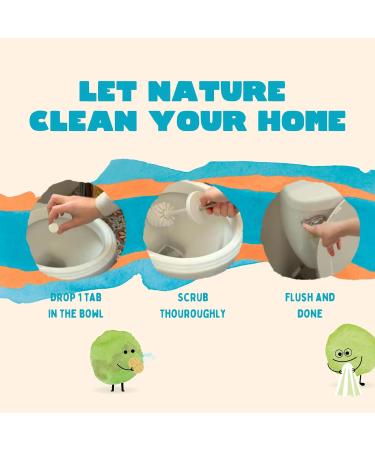 YOKUU Eco Friendly Toilet Cleaner | 30 Tablets Limescale Remover | Thyme & Sea Salt Scent | Plant-Based | Non Toxic & No Harsh Chemicals - Buy Online on GoSupps.com