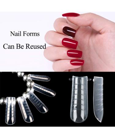 NMKL38 120Pcs Dual Forms Full Cover Nail Tips Upper Arched Extension Mold - Mold A - Buy Online on GoSupps.com
