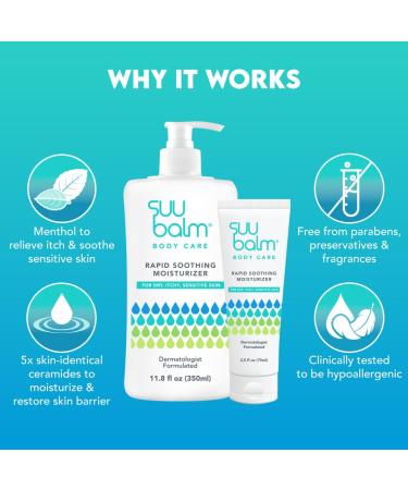 Dual Rapid Itch Relieving Body Moisturiser | Restore Skin Hydration - 11.83 fl oz - International Shipping Available - Buy Online on GoSupps.com