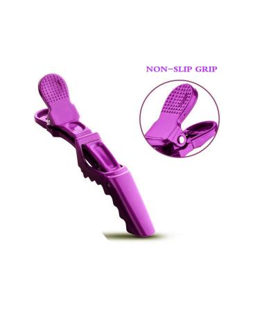 BEINY 6Pcs Non-Slip Hair Clips - Professional Styling Sectioning Clips for Thick Hair - Salon Alligator Clips in Purple - Buy Online on GoSupps.com