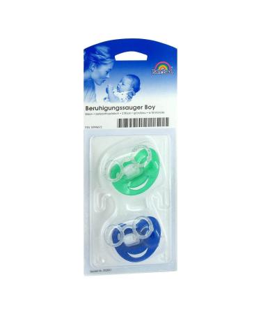 PACIFIER Jaw Or.Silicone Boy 6-18 M. 2 pcs