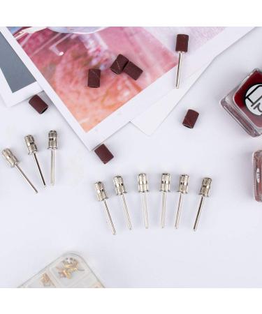 10-Piece Rolybag Nail Drill Bits Set for Electric File Sanders - 3/32 Inch Mandrels for Manicures, Pedicures, Home, Salon & Spa - Buy Online on GoSupps.com