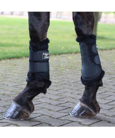 Back on Track Tendon Protectors Brushing Gaiters - 3D Mesh with Faux Fur Size S | Premium Equine Gear for International Shipping - Buy Online on GoSupps.com