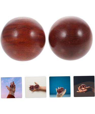 JECOMPRIS Handmade Wooden Massage Balls - Rosewood Handball Roller for Smooth Muscle Relief | Premium Gymnasium Massage Tools - Buy Online on GoSupps.com
