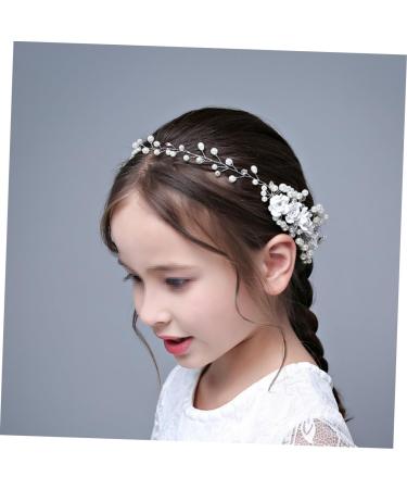 FRCOLOR bridal headpiece kids hair accessories flower hair accessories hair accessories for kids bridal headdress bridal comb bridal hair accessories issue card wedding white bride - Buy Online on GoSupps.com