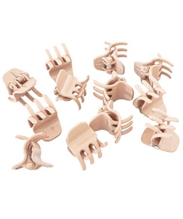 Haarla-Liebst Mini Beige Orchid Hair Clips | 2cm Small Hair Clips for Girls & Women | Stylish Hair Jewelry in Box | Pink Accent Clips - Buy Online on GoSupps.com