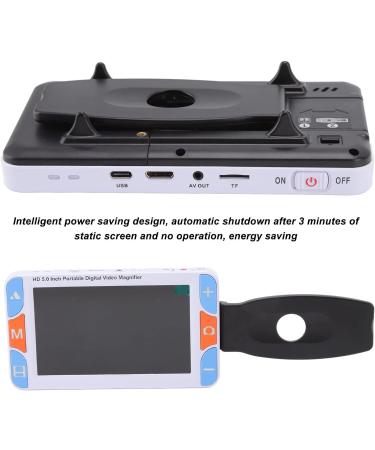 Portable Digital Magnifier 5.0inch Digital Magnifier with Handle 3 Million Fixed Focusing 3X To 48X Zoom 26 Color Modes Electronic Magnifier for Reading Books Style 1 - Buy Online on GoSupps.com