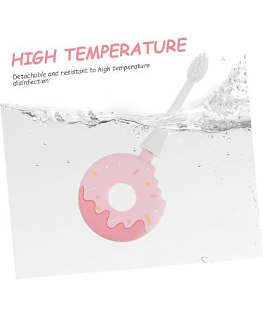 Shop FRCOLOR Pink Child Silicone Toothbrush | Portable Teeth Cleaning Brush for Kids - Buy Online on GoSupps.com