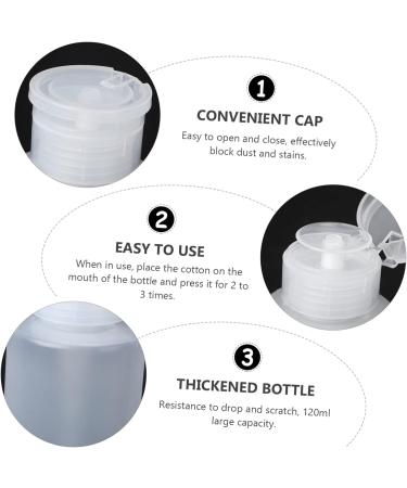  POPETPOP POPETPOP Set of 2 Pump Makeup Bottles Nail Art Storage Box 120ml Squeeze Bottle for Nail Polish Remover - Buy Online on GoSupps.com