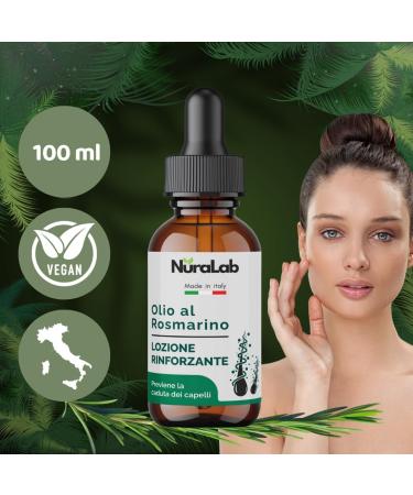  NURALAB Rosemary Hair Oil 100ml Stimulates growth and prevents hair loss Strengthening oil with biotin menthol and keratin Nourishes and strengthens the scalp Made in Italy - Buy Online on GoSupps.com