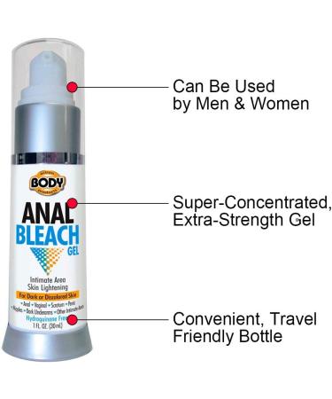 Body Action Anal Bleach Gel 1 oz - Buy Online on GoSupps.com