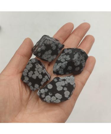 100g Bulk Natural Snowflake Obsidian Raw Stones Rough Quartz Crystal Gemstone Specimen Home Decoration FZUGEDRLI - Buy Online on GoSupps.com