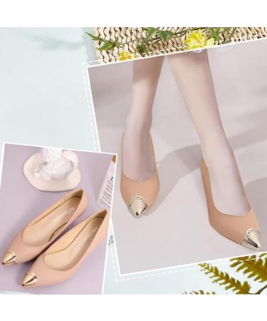 GORGECRAFT 6PCS 3 Colors High Heels Toe Caps Metal Shoes Pointed Protector Toe Protection Head Tip Cover Durable Shoes Hollow Circle Elegant Supplies for Shoes Protection Repair High-Heeled Shoes - Buy Online on GoSupps.com