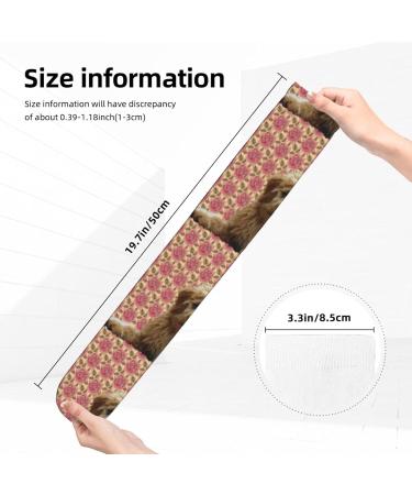 Goldendoodle & Roses Compression Socks for Men & Women | 15-20 mmHg Support for Running & Cycling - Buy Online on GoSupps.com